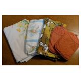 3 vintage tablecloths & more