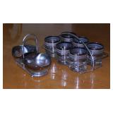 Nice Dorothy Thorpe mercury fade glass barware: