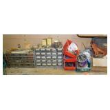 2 parts bins & 3 boxes of nails - Screws - Bolts