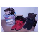3 pair ladies leather boots, size 8.5 -