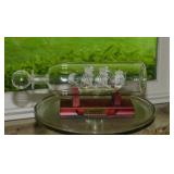 Galileo glass thermometer - Mayflower Glass blown