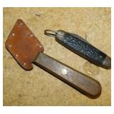 Rare 1940's Case XX 77F fish scaling knife with