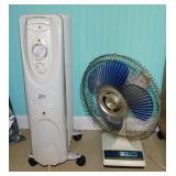 Touch Point oil radiator heater on wheels, works