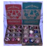 24 vintage glass Christmas tree ornaments in