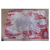 Luxe Weavers Euston red & grey abstract area rug,