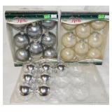3 boxes glass Christmas tree ornaments