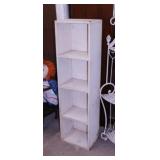 Wooden 5 shelf display shelving unit,