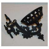 Cast iron wall lamp bracket