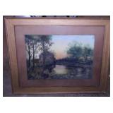 Original landscape oil painting by Hasel Britton,