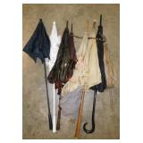 6 vintage & antique parasols