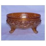 Imperial Marigold Carnival Glass Lustre Rose