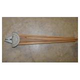 Antiques wooden wall mount drying rack -