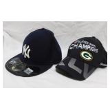 2 new ball cap hats: New York Yankees baseball -