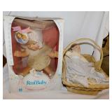 1985 Hasbro Wide Eyed Real Baby doll in box -