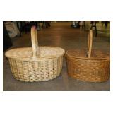 2 wicker picnic baskets - New gift boxes & bags -