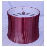 2 linen lamp shades, both 9" tall