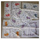 Vintagae lace & cotton hankies handkerchiefs