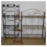 3 metal display racks