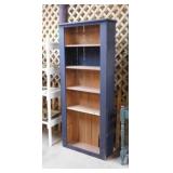 Wooden 5 shelf display shelving unit,