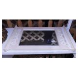 Framed wall mirror, 16" x 24"