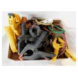 Assorted PVC spring clamps - Nylon cords