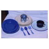 Graniteware & enamelware: Large roaster w/ lid -
