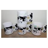 Ceramic mugs: Coca-Cola - Old Spice - 4 piece cow