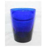 8 cobalt glass Libbey tumblers, 4.25" tall