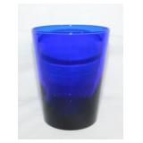 8 cobalt glass Libbey tumblers, 4.25" tall
