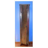 Antique primitive oak chimney cabinet with