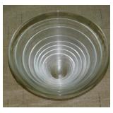 Set of 8 Duralex France glass nesting mixing