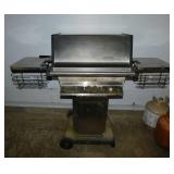 Portable patio gas grill w/ propane tank