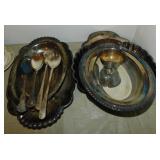 Italy & Wm. Rogers silverplate: Salad servers -