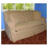 Nice hide-a-bed sofa couch w/ throw pillows,