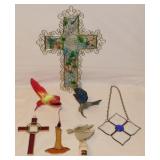 Leaded & stained glass window panel suncatchers &