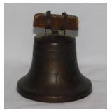 Vintage metal Liberty Bell bank