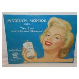 Embossed metal Marilyn Monroe sign, 16" x 12" -