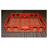 Coca-Cola plastic crate, 18" x 12"