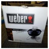 Weber Smokey Joe Silver tabletop charcoal grill in