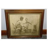Saturday Night Bath print by Rolland Hendrickson,