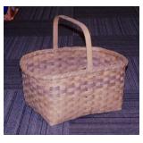 Hand woven large market basket by Kay Wheeler,