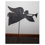 Metal yard art - Galvanized steel wash bucket,