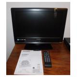 Sylvania LC195SLX HD TV television set w/ remote,
