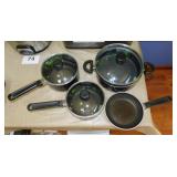 Wearever stainless cookware w/ glass lids: