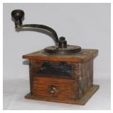 Antique Arcade Imperial coffee grinder, 7" square