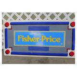 Fisher-Price toy store foam board sign, 48" x 24"