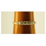14K yellow gold diamond Anniversary wedding band