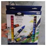 New box of acrylic paints -
