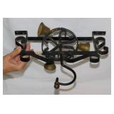 Wrought iron & brass retail store door bells