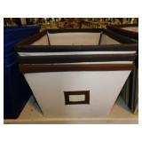 3 canvas storage baskets, 17" x 14"